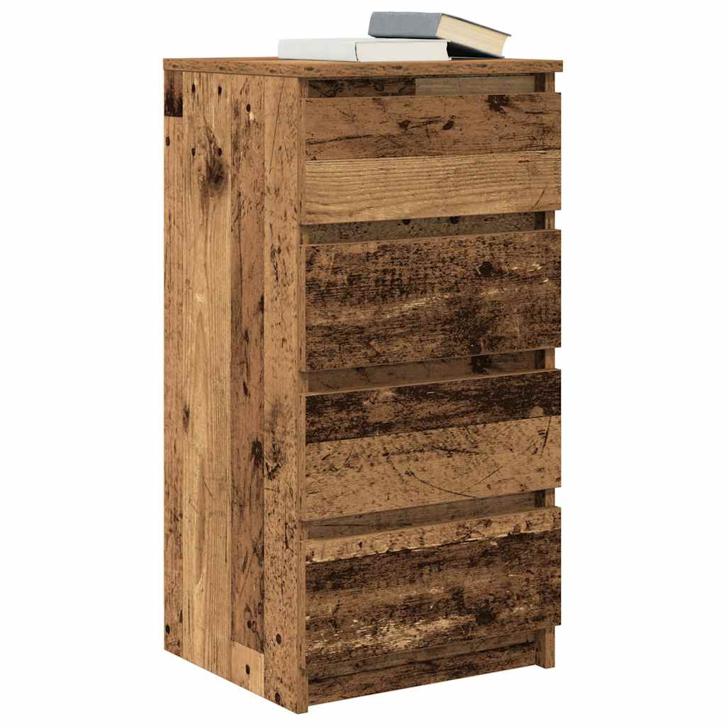 Sideboard Old Wood 37.5x35x76 cm Engineered Wood