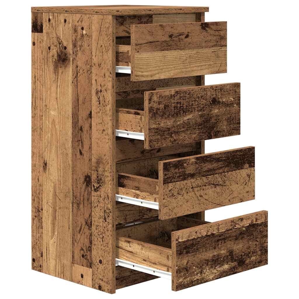 Sideboard Old Wood 37.5x35x76 cm Engineered Wood