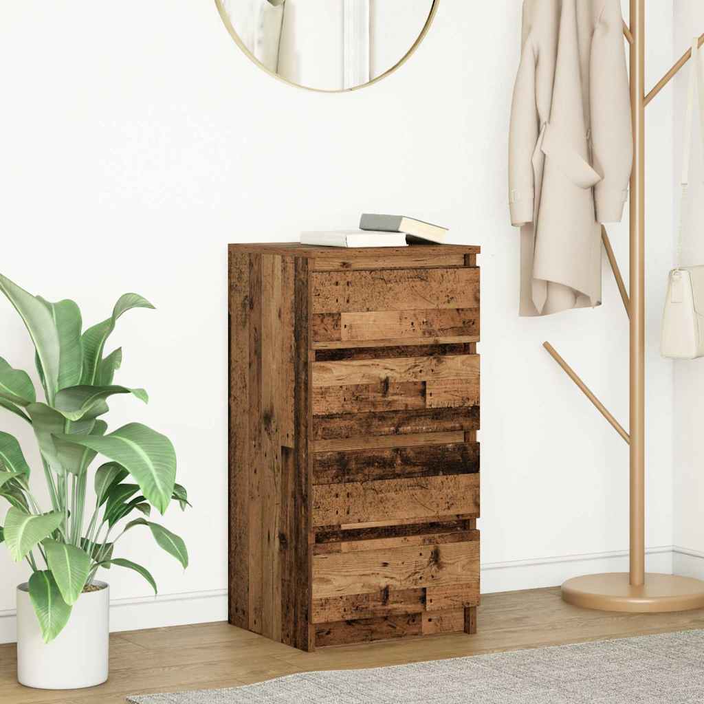 Sideboard Old Wood 37.5x35x76 cm Engineered Wood