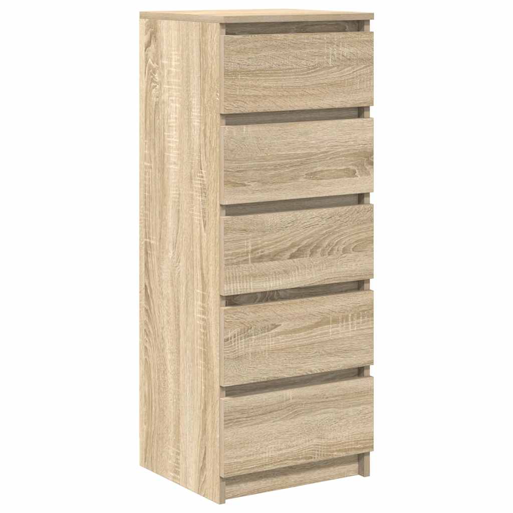 Sideboard with Drawers Sonoma Oak 37.5x35x99 cm Engineered Wood