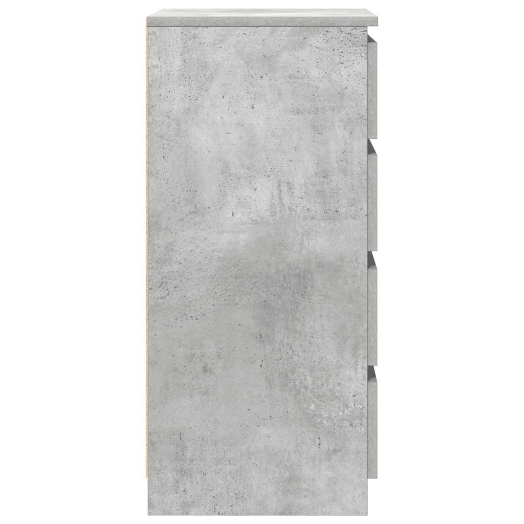 Sideboard with Drawers Concrete Grey 37.5x35x99 cm Engineered Wood