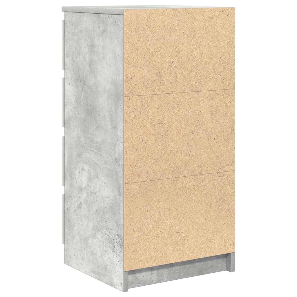 Sideboard with Drawers Concrete Grey 37.5x35x99 cm Engineered Wood