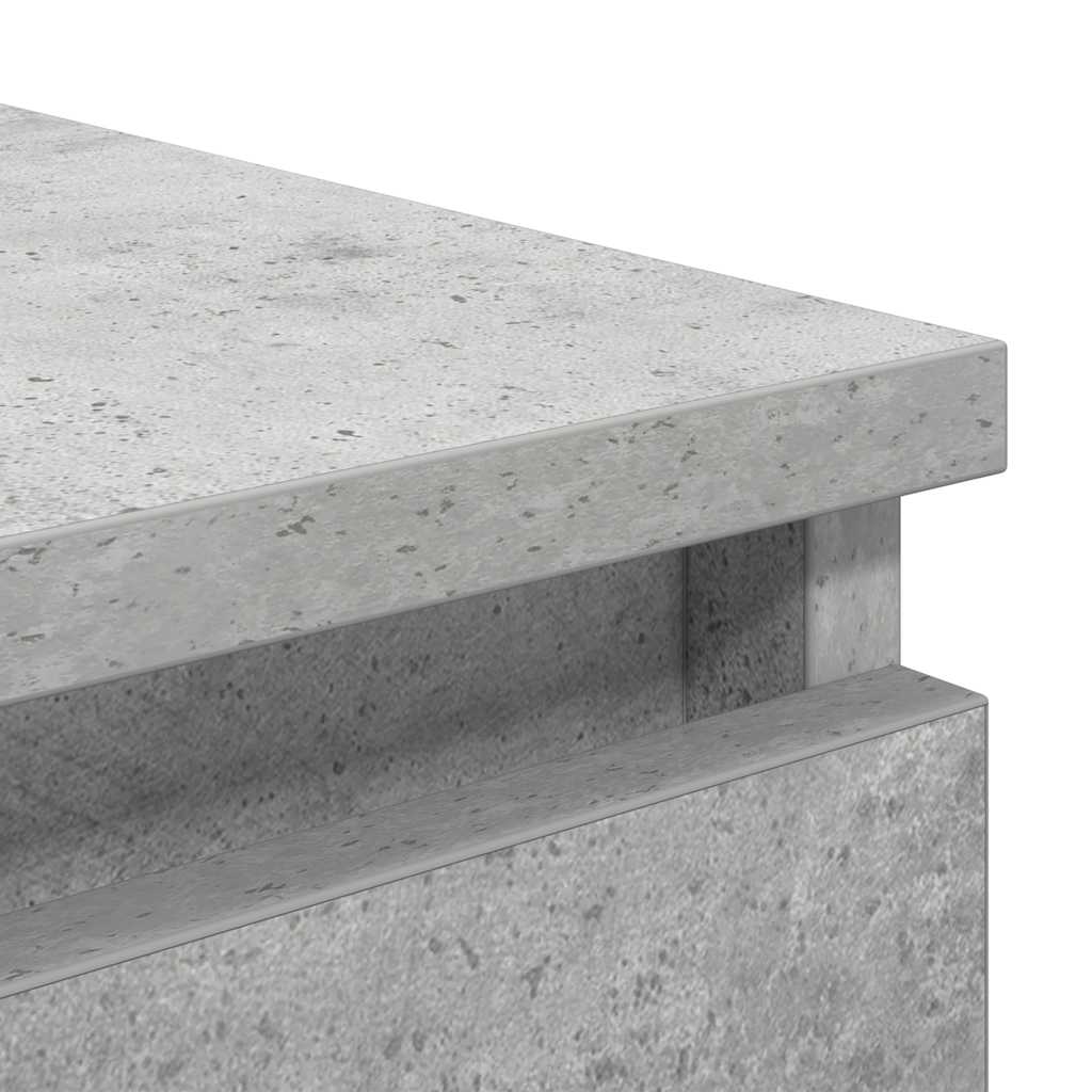 Sideboard with Drawers Concrete Grey 37.5x35x99 cm Engineered Wood