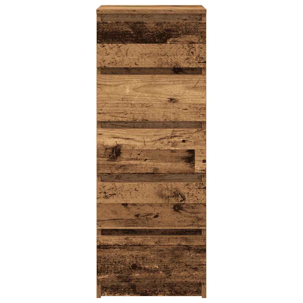 Sideboard with Drawers Old Wood 37.5x35x99 cm Engineered Wood