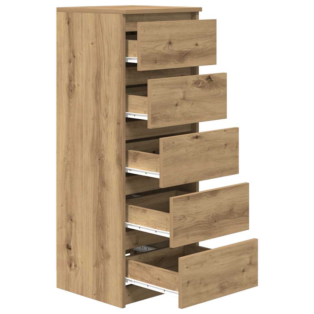Sideboard with Drawers Artisan Oak 37.5x35x99 cm Engineered Wood