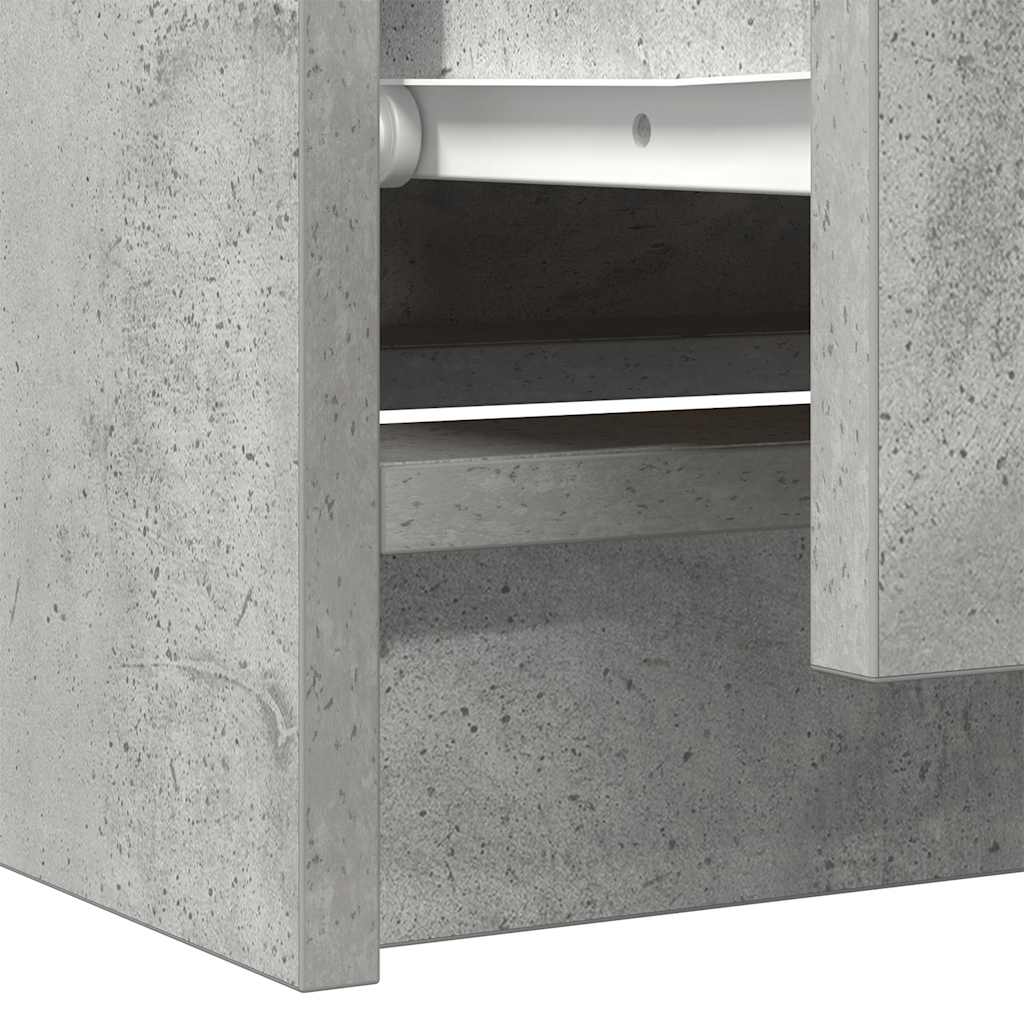 TV Cabinet Concrete Grey 60x35x54 cm Engineered Wood