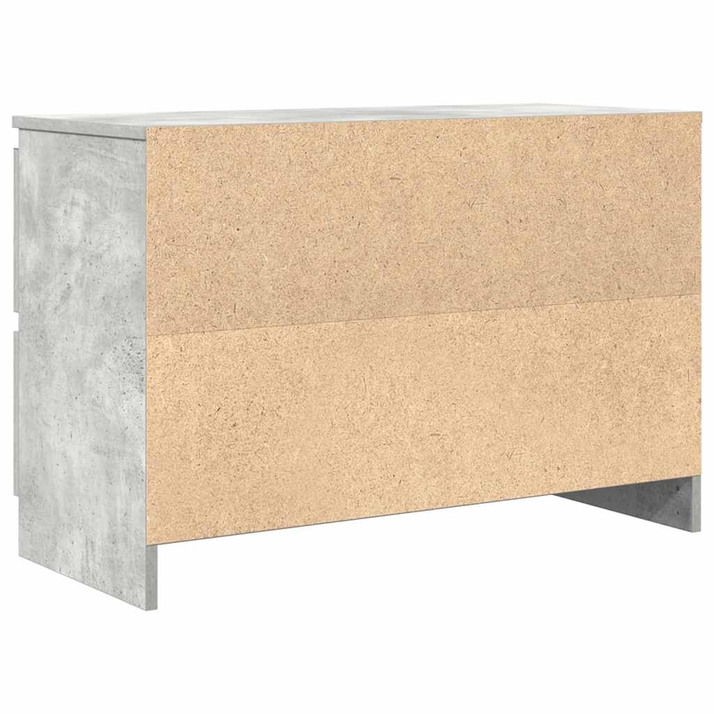 TV Cabinet Concrete Grey 80x35x54 cm Engineered Wood