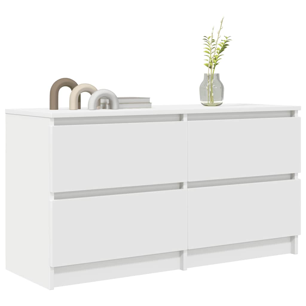 TV Cabinet White 100x35x54 cm Engineered Wood