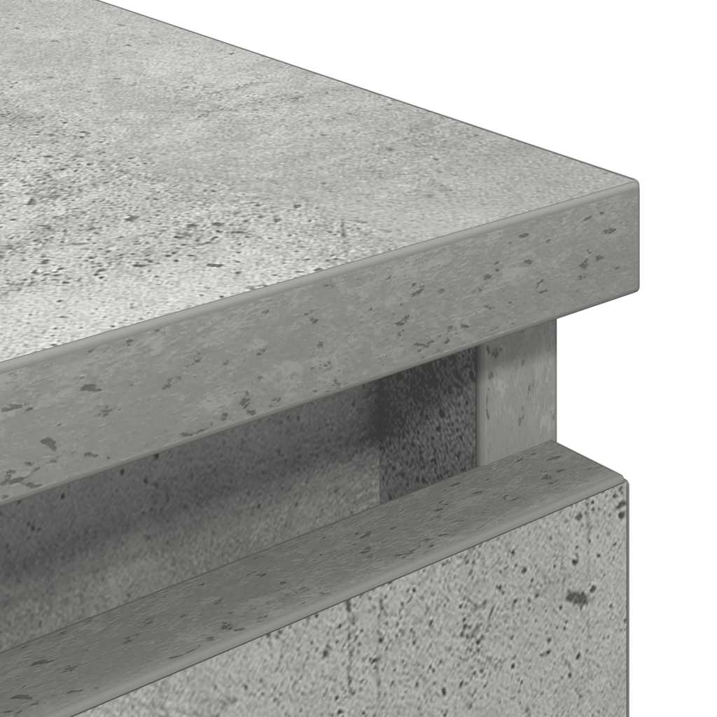TV Cabinet Concrete Grey 100x35x54 cm Engineered Wood