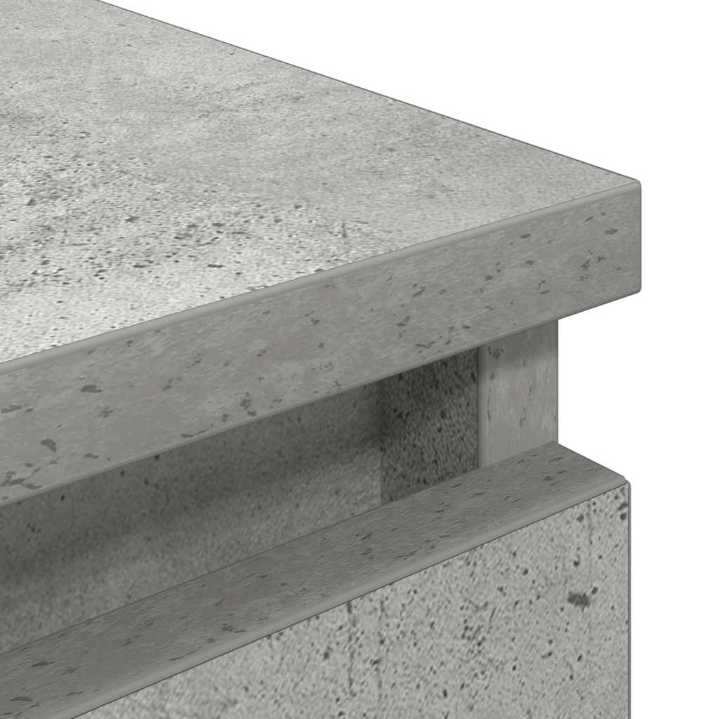 TV Cabinet Concrete Grey 100x35x54 cm Engineered Wood