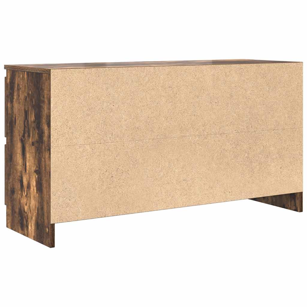 TV Cabinet Smoked Oak 100x35x54 cm Engineered Wood