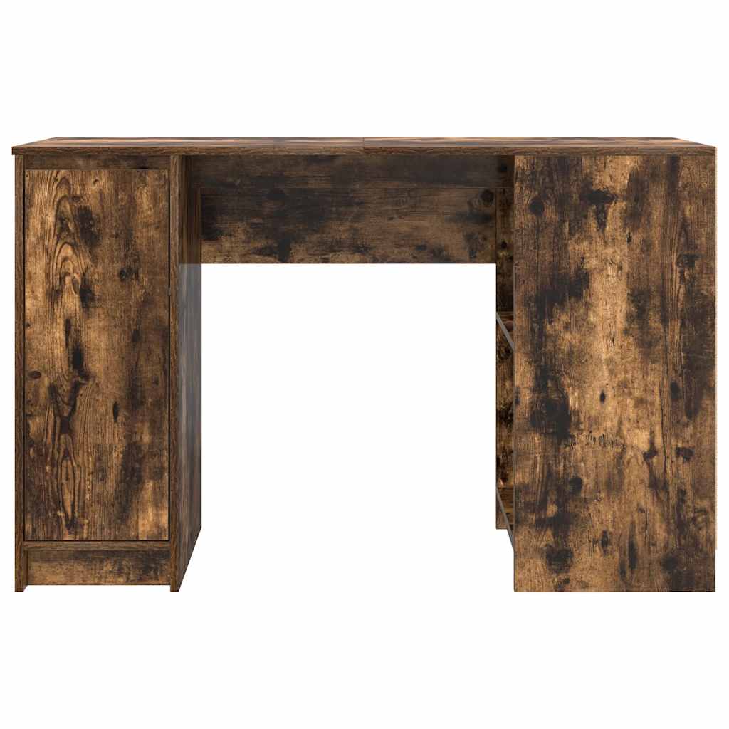 Desk Smoked Oak 120x42x76 cm Engineered Wood