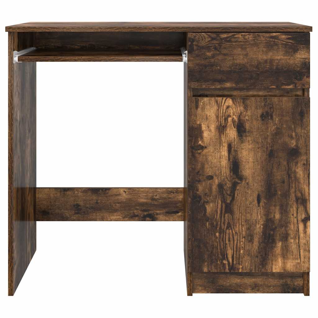 Desk Smoked Oak 86x49x76 cm Engineered Wood