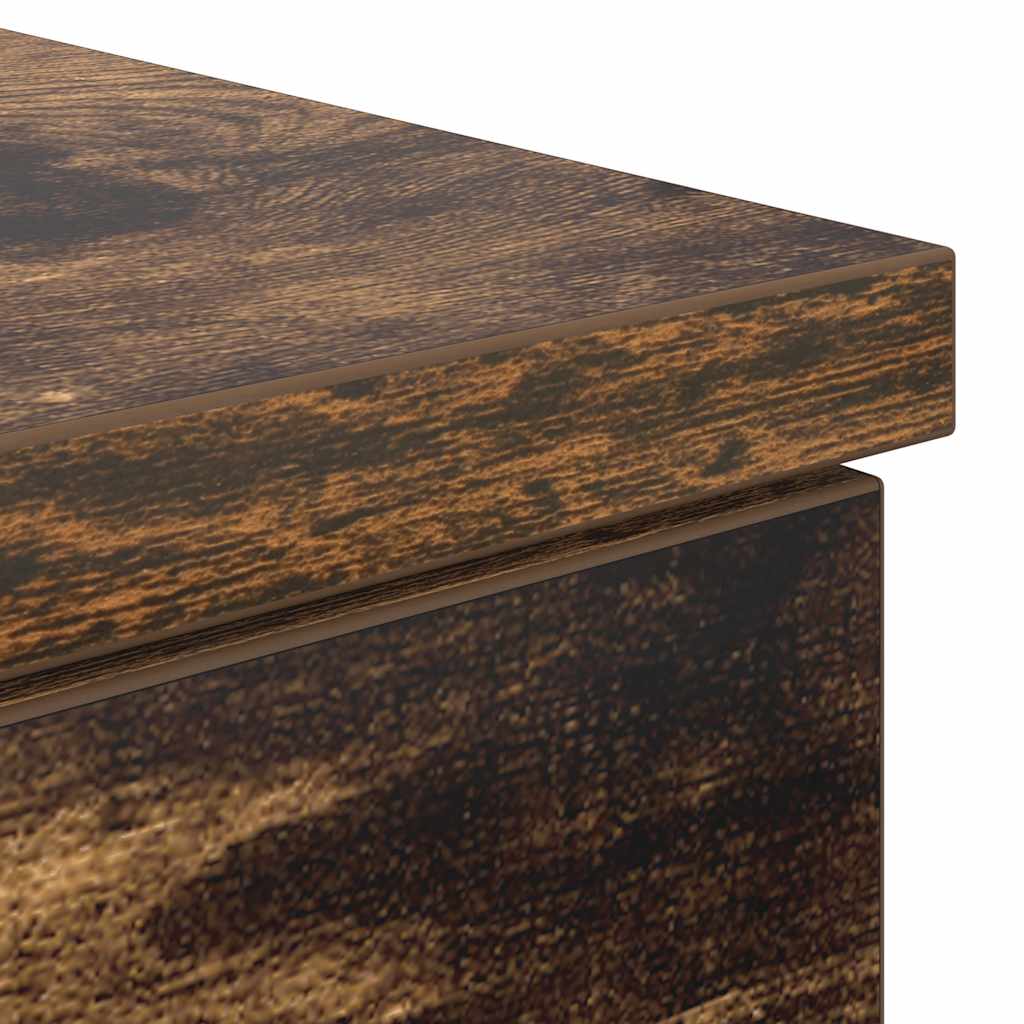 Desk Smoked Oak 86x49x76 cm Engineered Wood