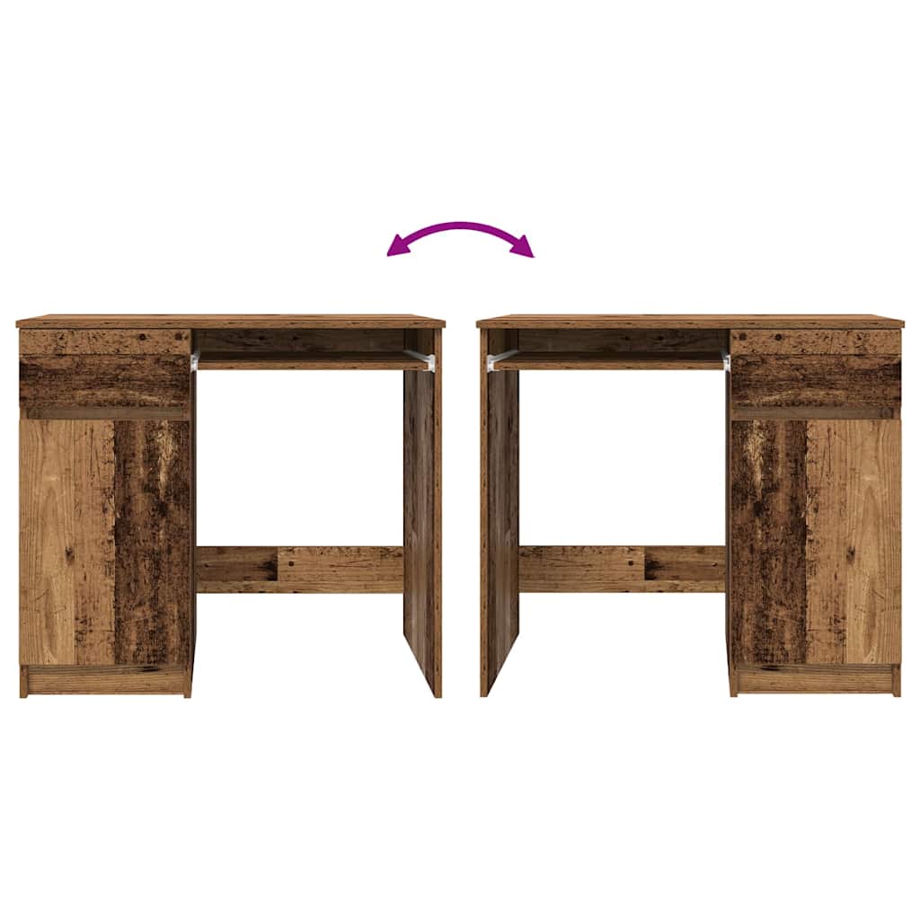 Desk Old Wood 86x49x76 cm Engineered Wood