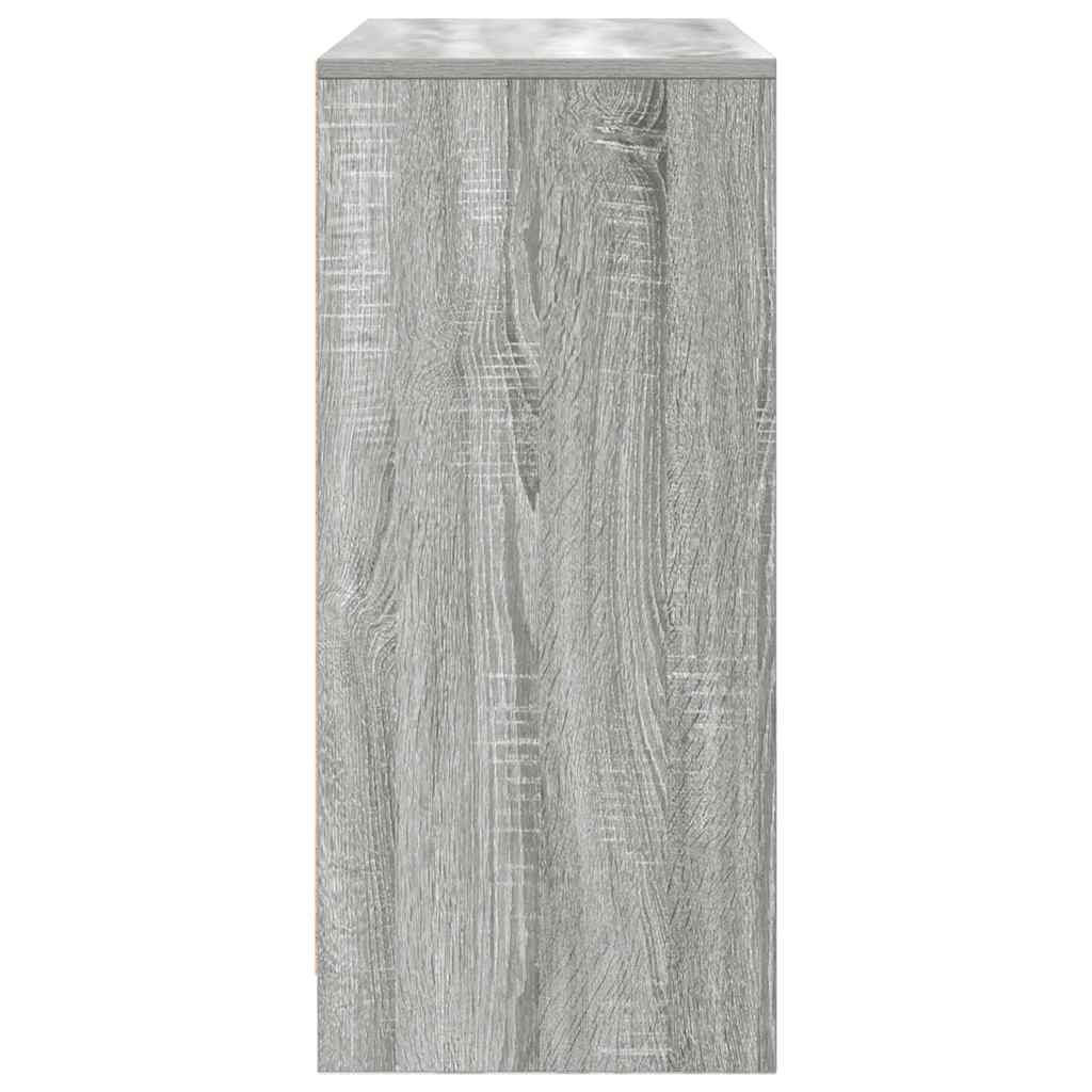 Sideboard with Drawers and Doors Grey Sonoma 70.5x34x74.5 cm