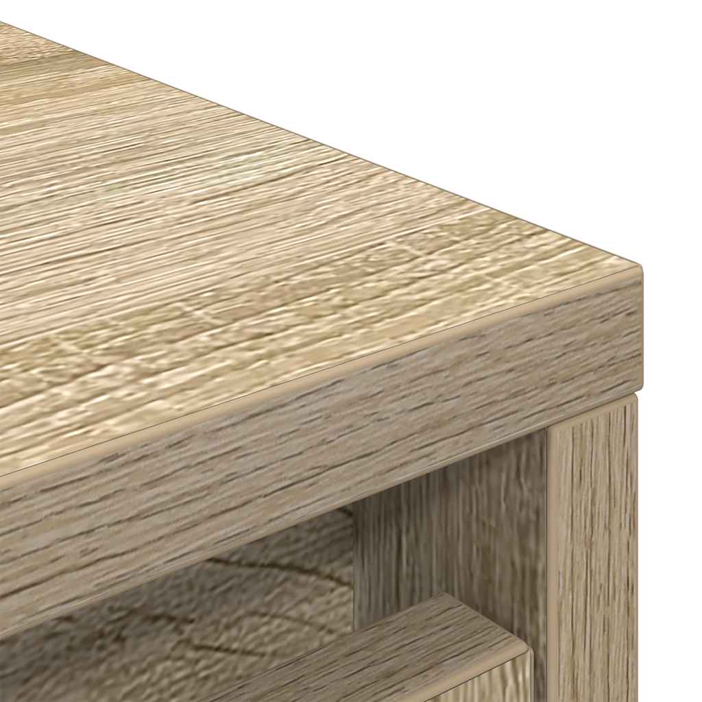 Shoe Cabinet Sonoma Oak 57x34x76 cm Engineered Wood