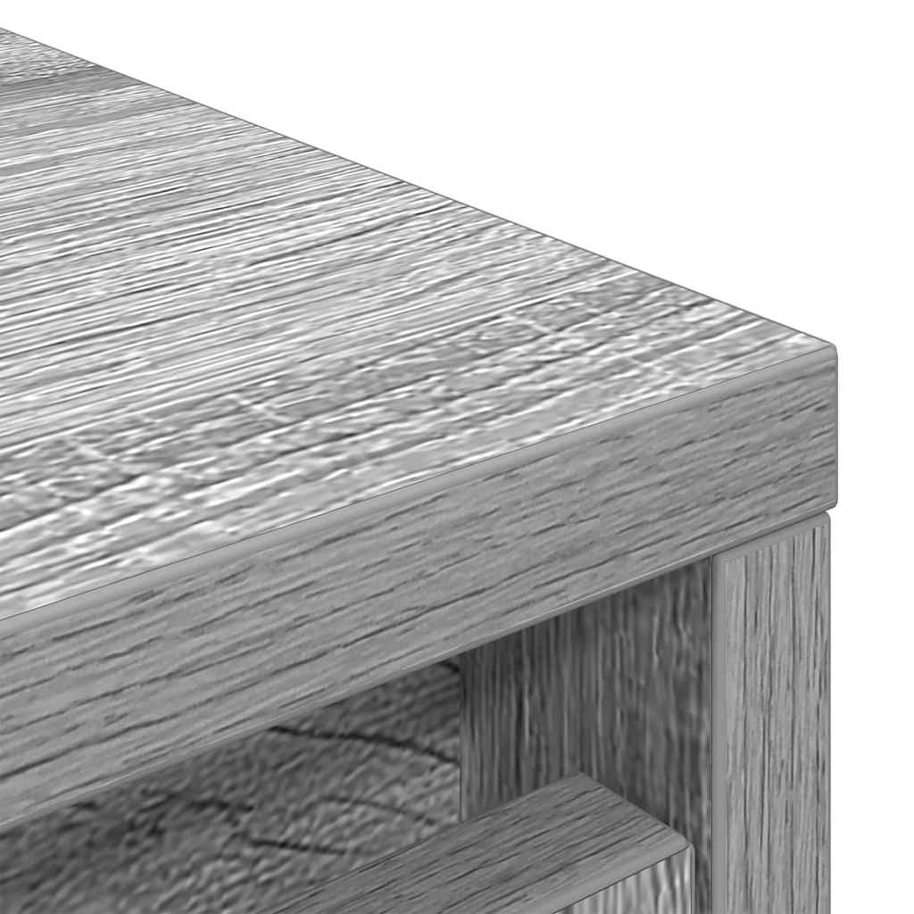 Shoe Cabinet Grey Sonoma 57x34x76 cm Engineered Wood