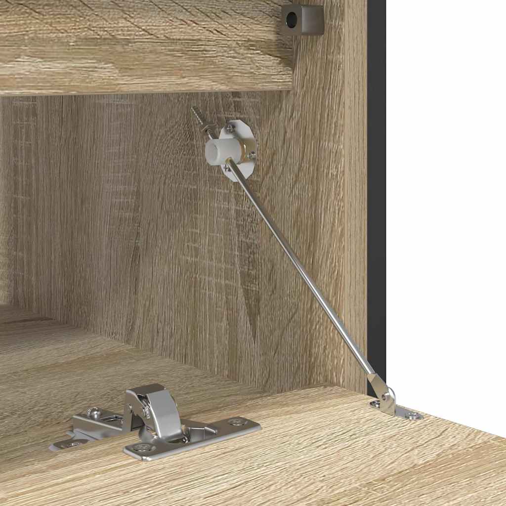 Bathroom Basin Cabinet with Drawers Sonoma Oak 90x34,5x60 cm