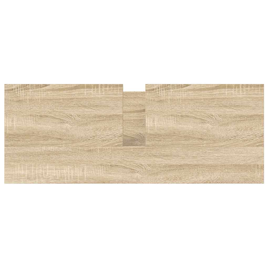 Bathroom Basin Cabinet with Drawers Sonoma Oak 90x34,5x60 cm