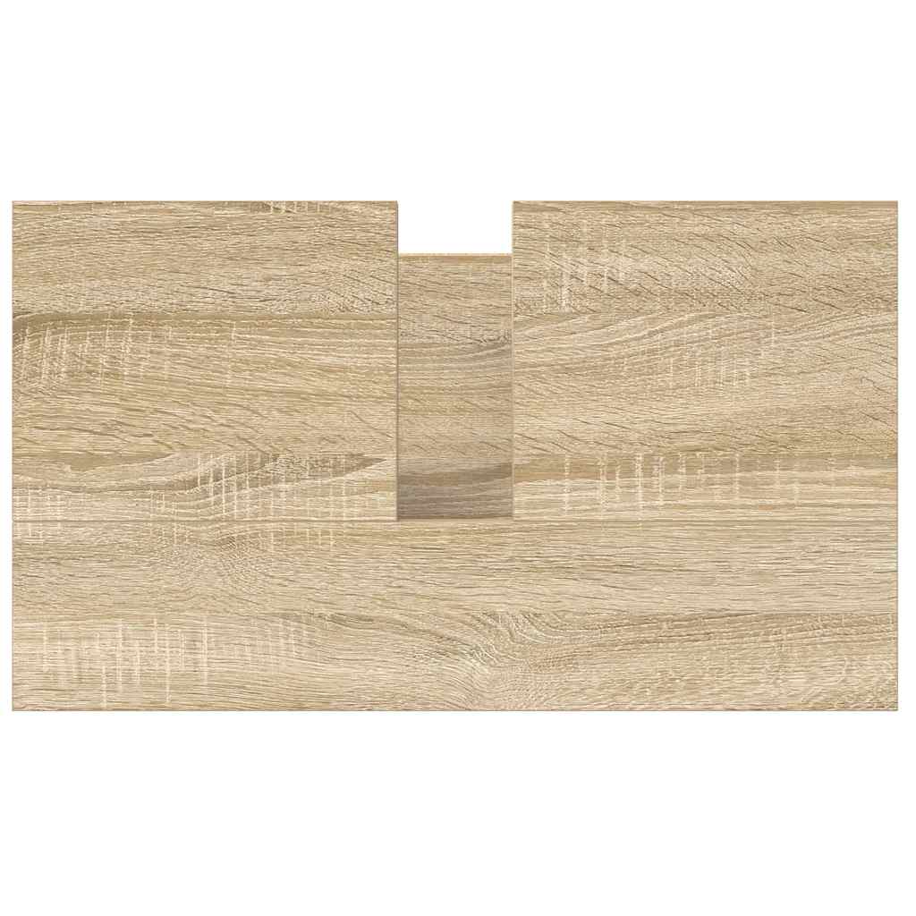 Bathroom Basin Cabinet with Drawers Sonoma Oak 60x34,5x60 cm