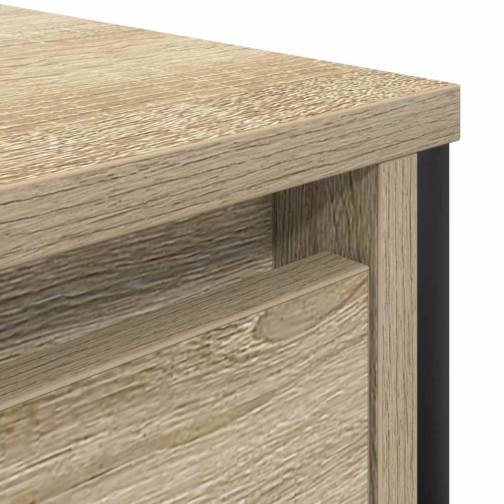 Basin Cabinet with Drawers Sonoma Oak 90x34,5x60 cm