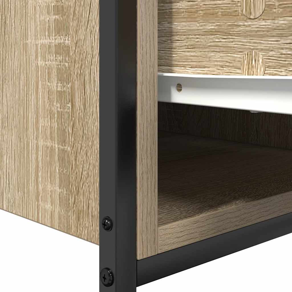 Basin Cabinet with Drawers Sonoma Oak 90x34,5x60 cm