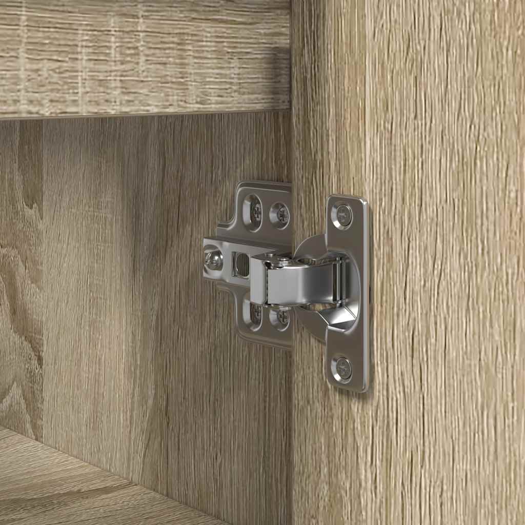 Basin Cabinet with Drawers Sonoma Oak 90x34,5x60 cm