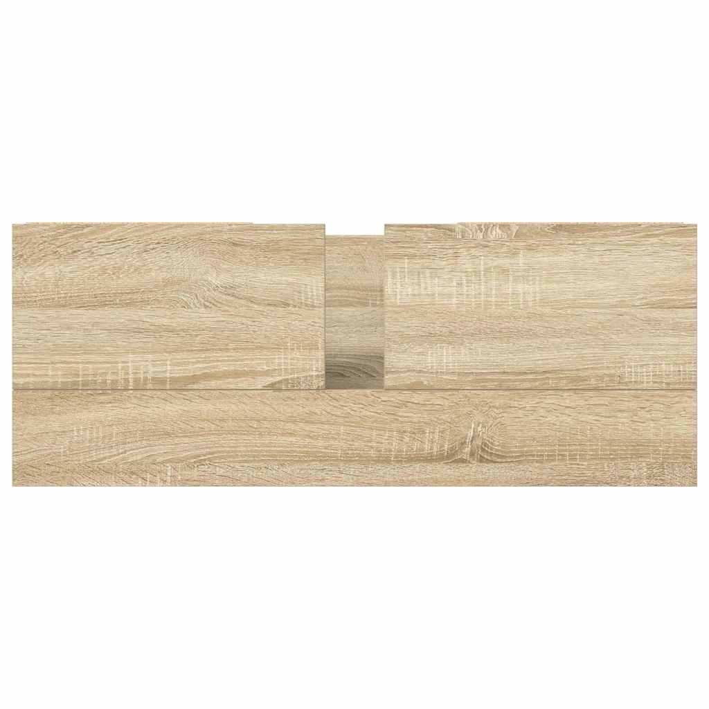 Basin Cabinet with Drawers Sonoma Oak 90x34,5x60 cm