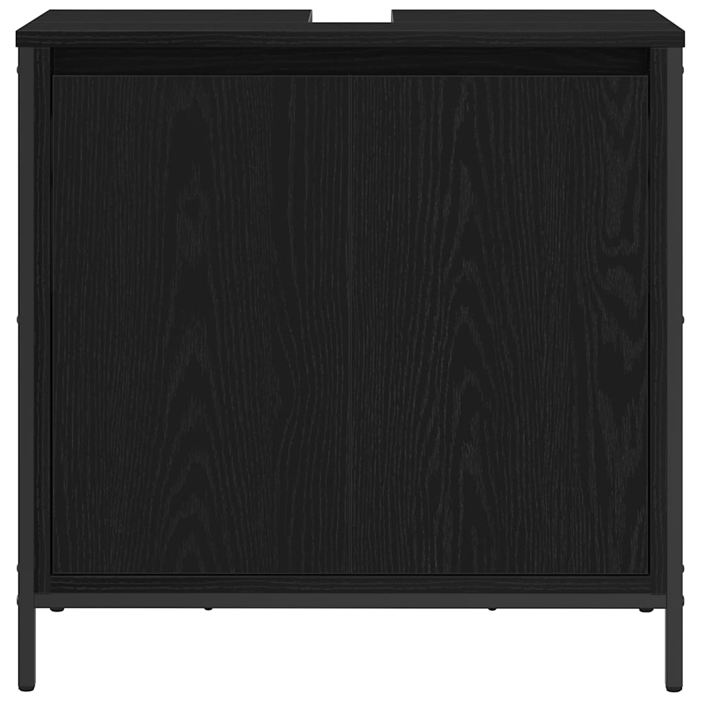 Bathroom Basin Cabinet Black 60x34,5x60 cm