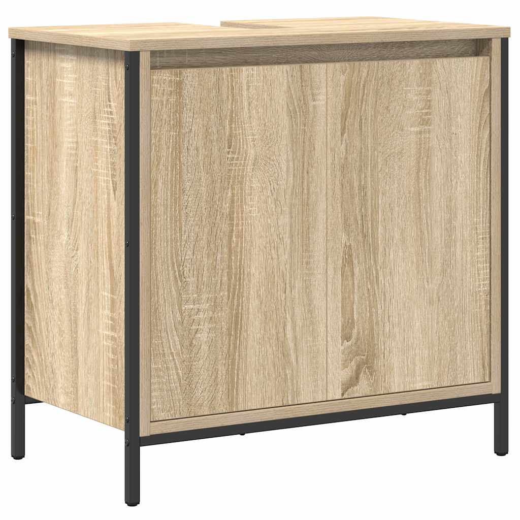 Bathroom Basin Cabinet Sonoma Oak 60x34,5x60 cm