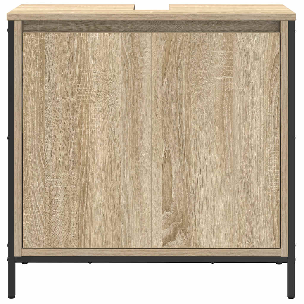 Bathroom Basin Cabinet Sonoma Oak 60x34,5x60 cm