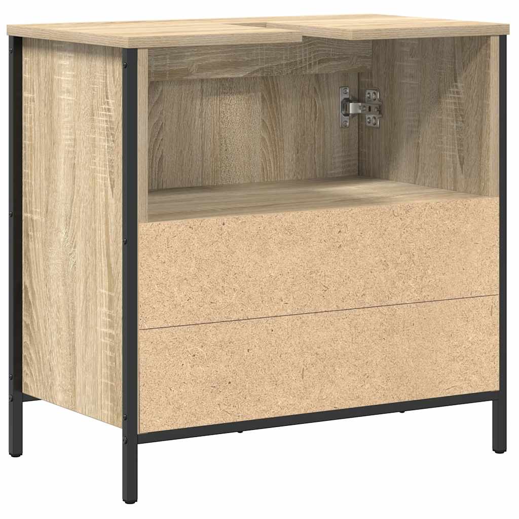 Bathroom Basin Cabinet Sonoma Oak 60x34,5x60 cm