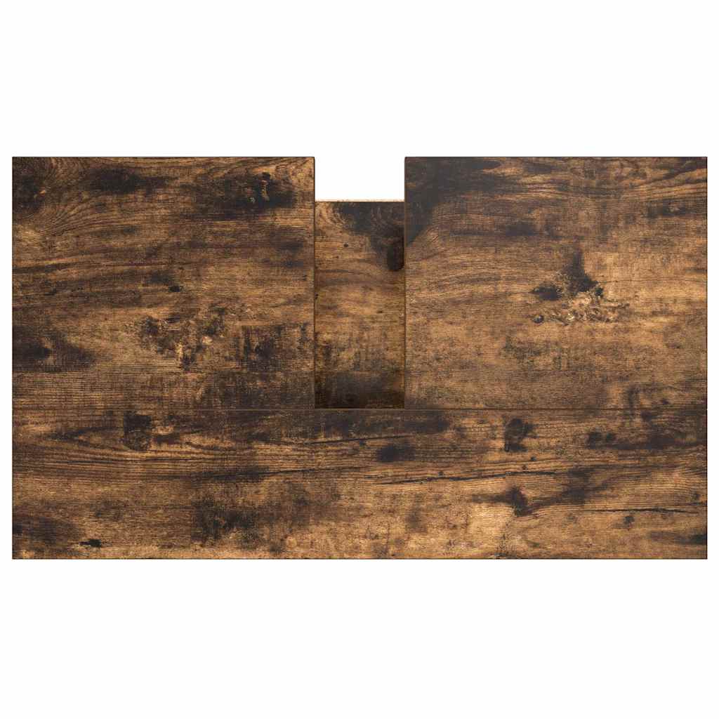 Bathroom Basin Cabinet Smoked Oak 60x34,5x60 cm