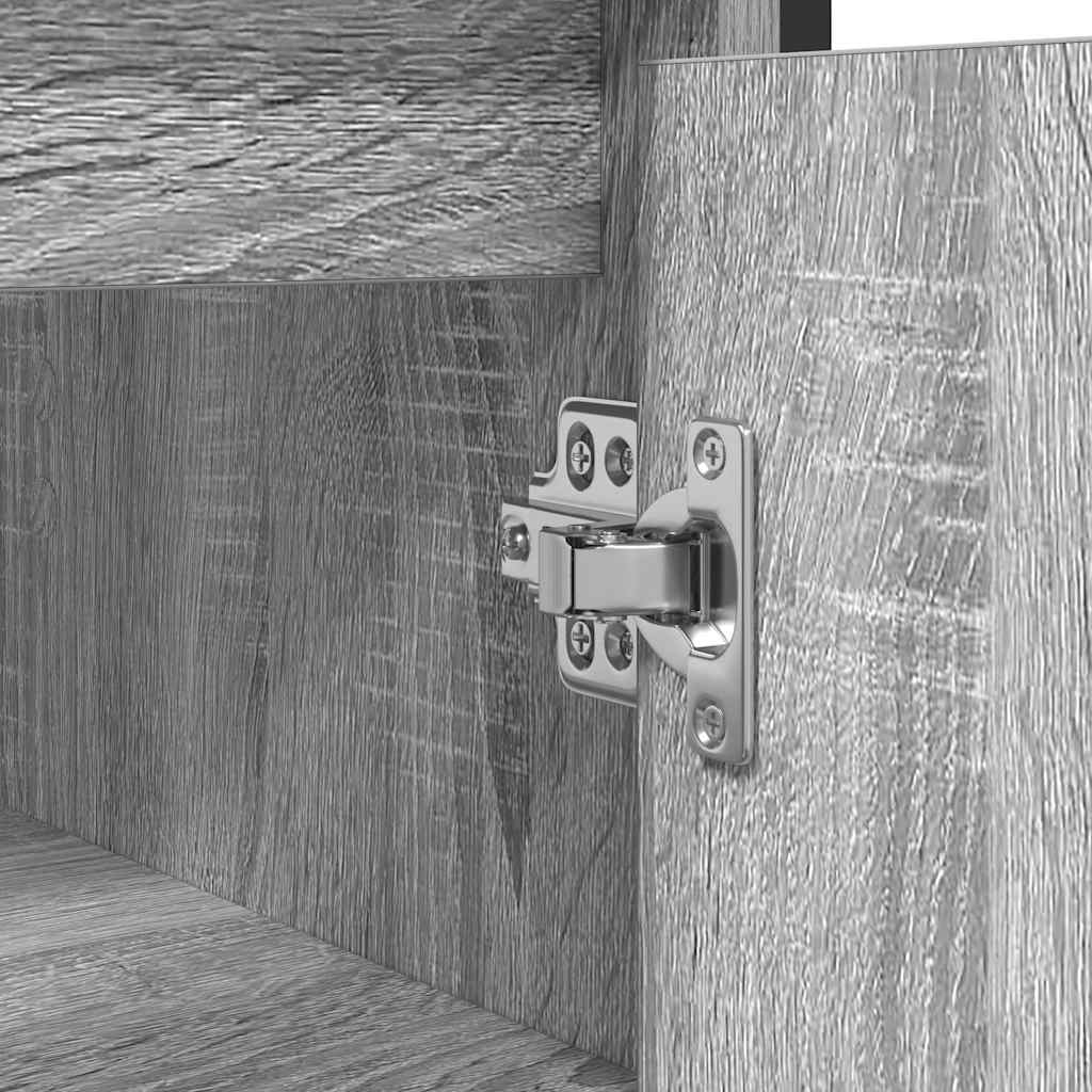 Bathroom Basin Cabinet Grey Sonoma 60x34,5x60 cm