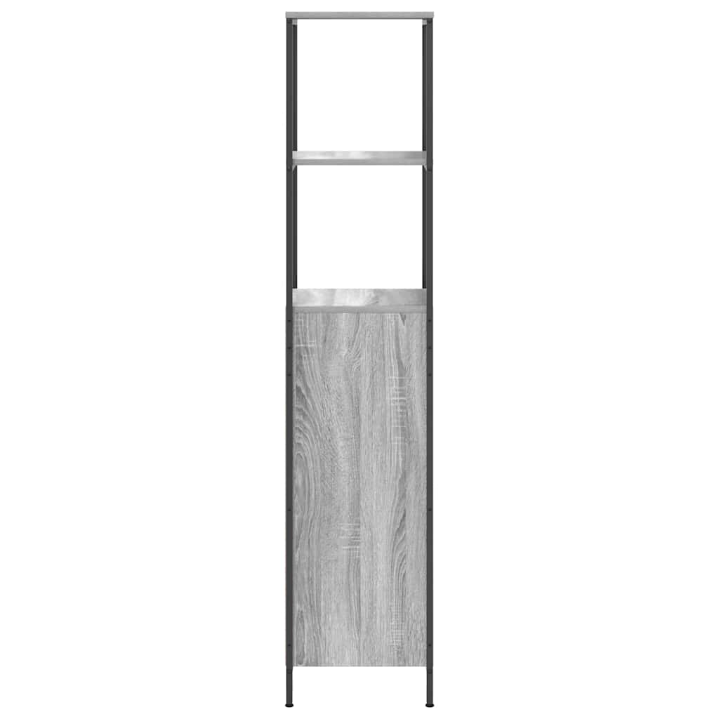 Bathroom Cabinet with Shelves Grey Sonoma 36x35x165 cm