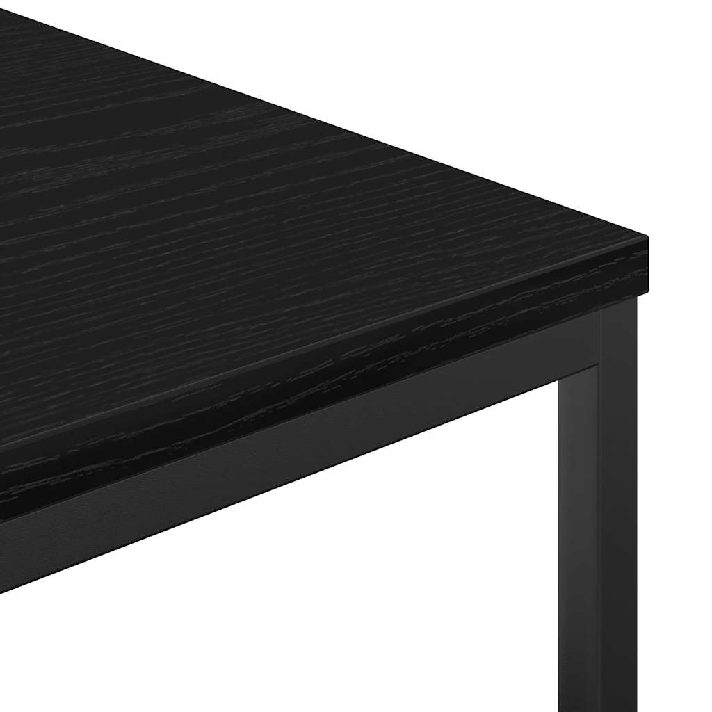 Bathroom Cabinet with Shelves Black Oak 76,5x35x95 cm