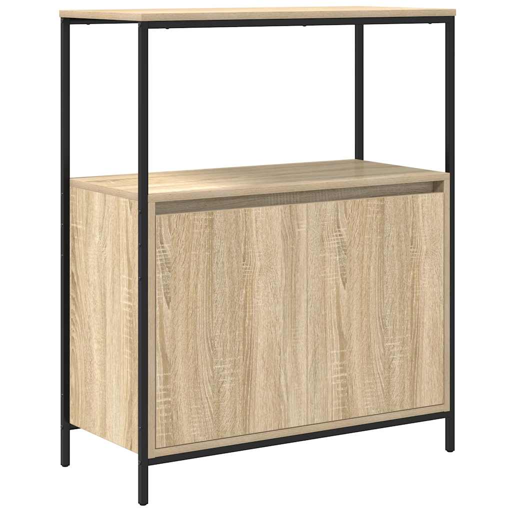 Bathroom Cabinet with Shelves Sonoma Oak 76,5x35x95 cm