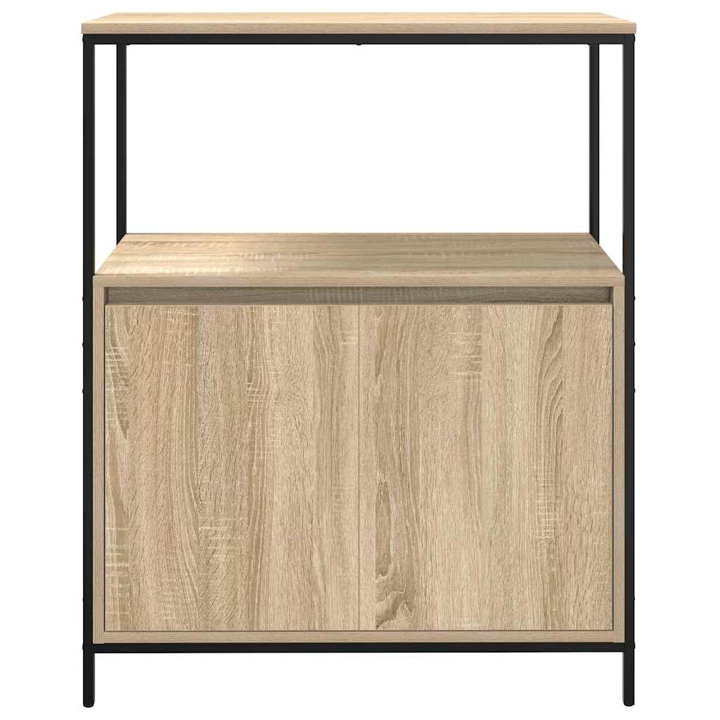Bathroom Cabinet with Shelves Sonoma Oak 76,5x35x95 cm