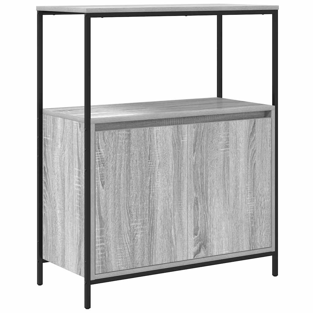 Bathroom Cabinet with Shelves Grey Sonoma 76.5x35x95 cm
