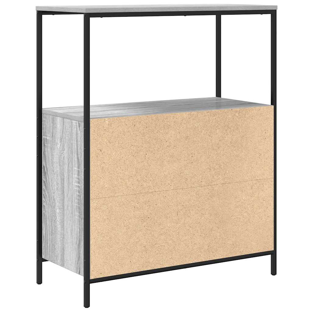 Bathroom Cabinet with Shelves Grey Sonoma 76,5x35x95 cm