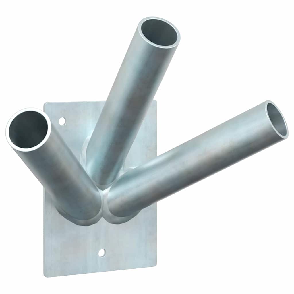 Flag Pole Holde Silver 10.5 x 7.5 x 0.2 cm Steel