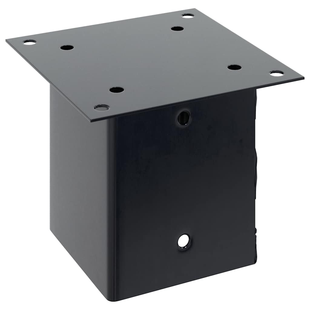 Post Bases Square 4 pcs Anthracite 101x101 mm Powder-coated Steel
