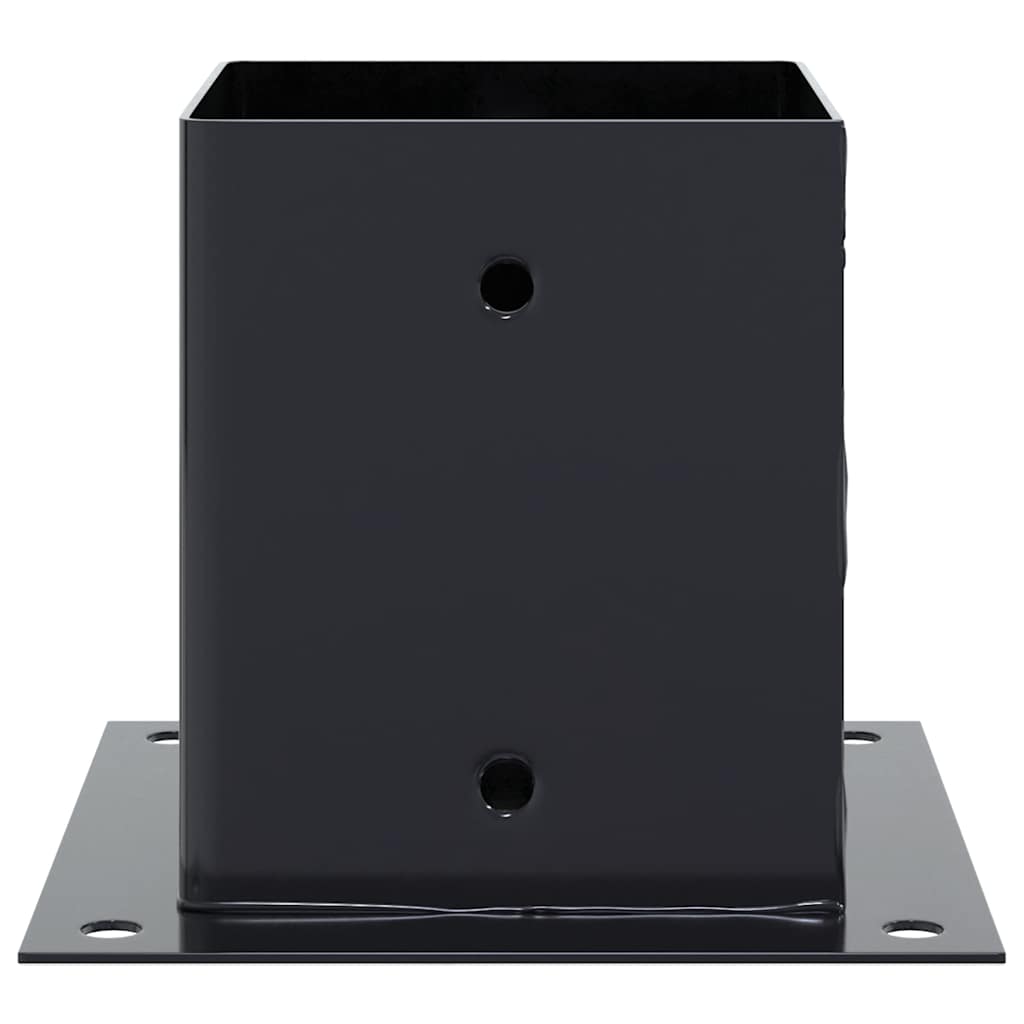 Post Bases Square 4 pcs Anthracite 101x101 mm Powder-coated Steel