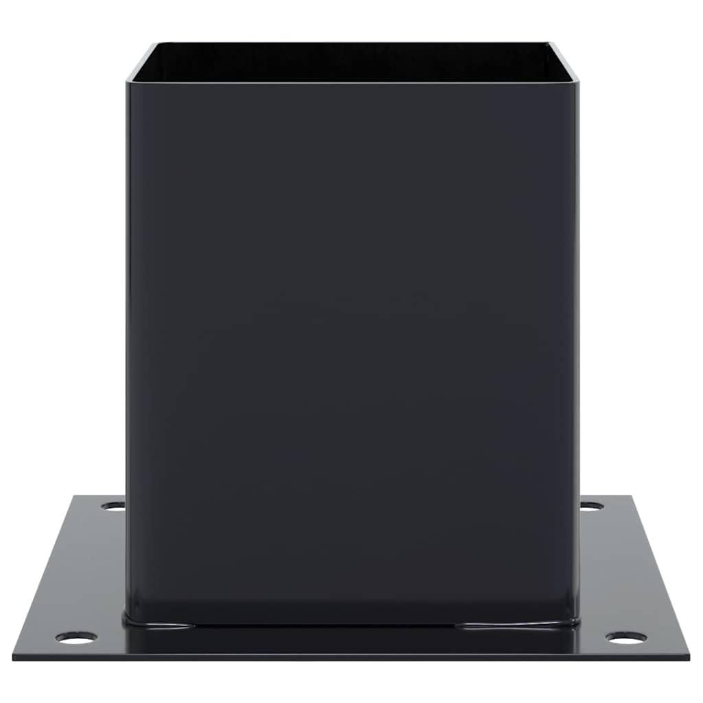 Post Bases Square 4 pcs Anthracite 101x101 mm Powder-coated Steel