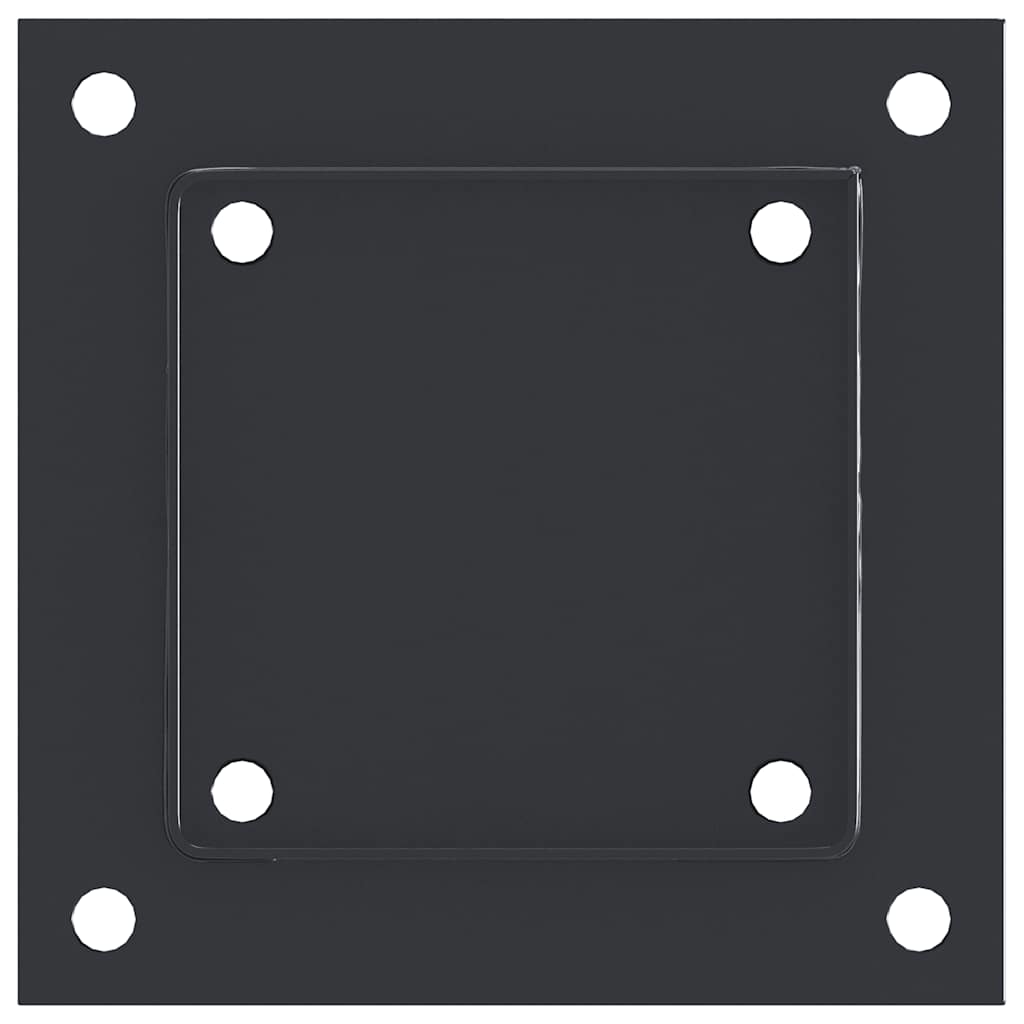 Post Bases Square 4 pcs Anthracite 101x101 mm Powder-coated Steel