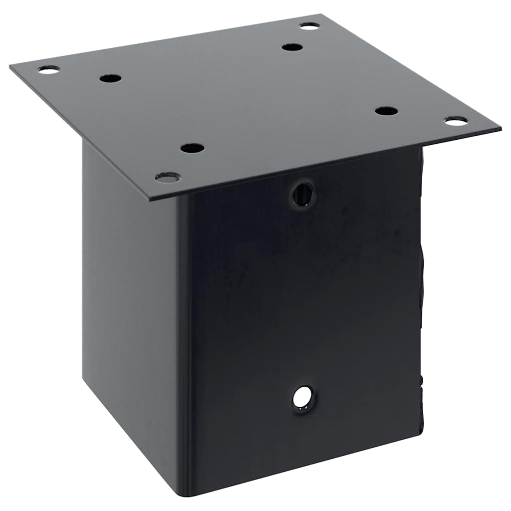 Post Bases Square 12 pcs Anthracite 101x101 mm Powder-coated Steel