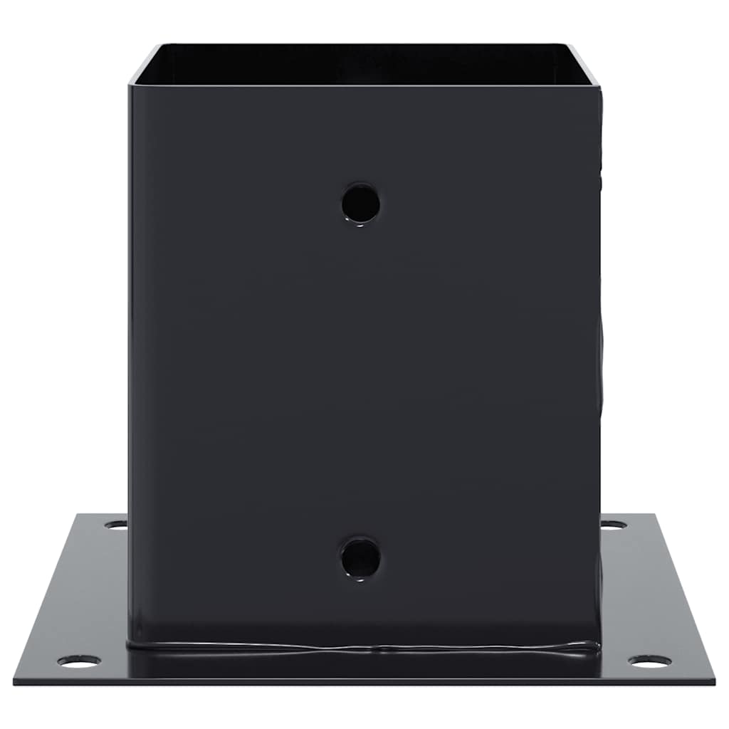 Post Bases Square 12 pcs Anthracite 101x101 mm Powder-coated Steel
