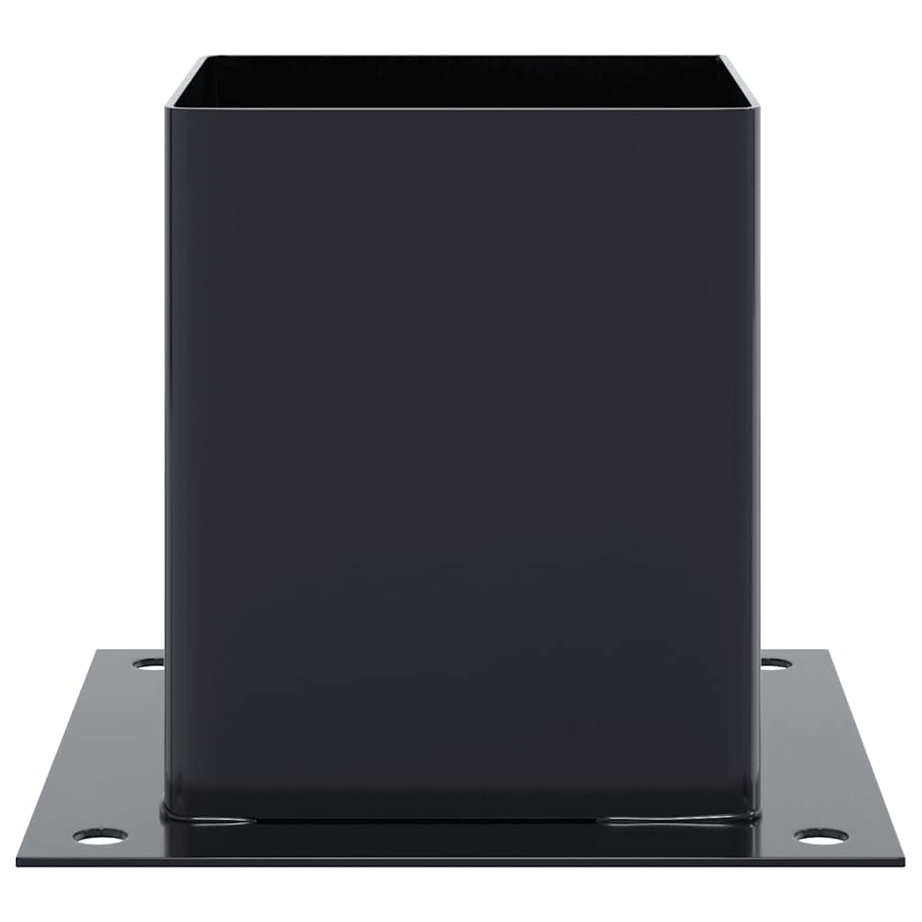 Post Bases Square 12 pcs Anthracite 101x101 mm Powder-coated Steel