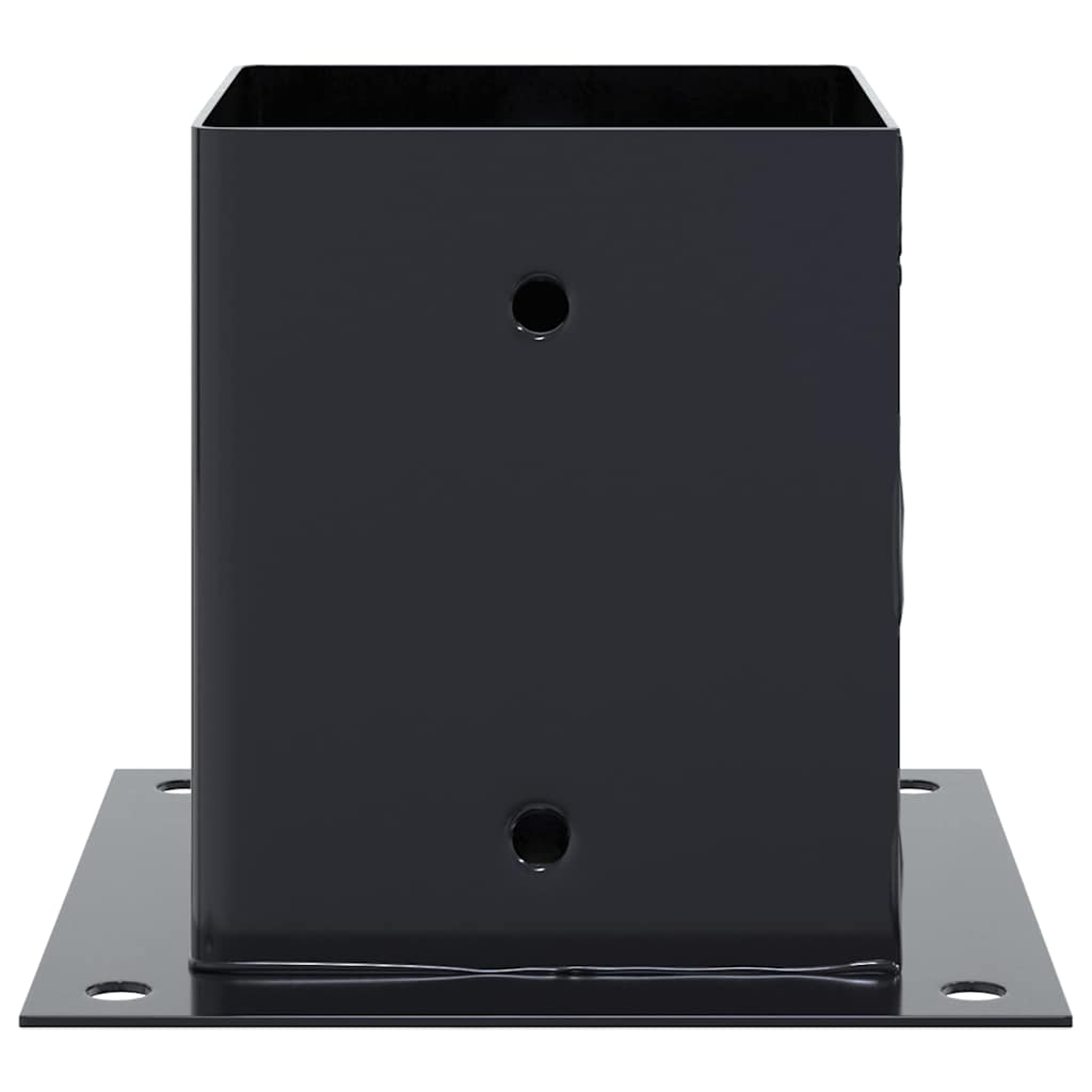 Post Bases Square 4 pcs Anthracite 121x121 mm Powder-coated Steel